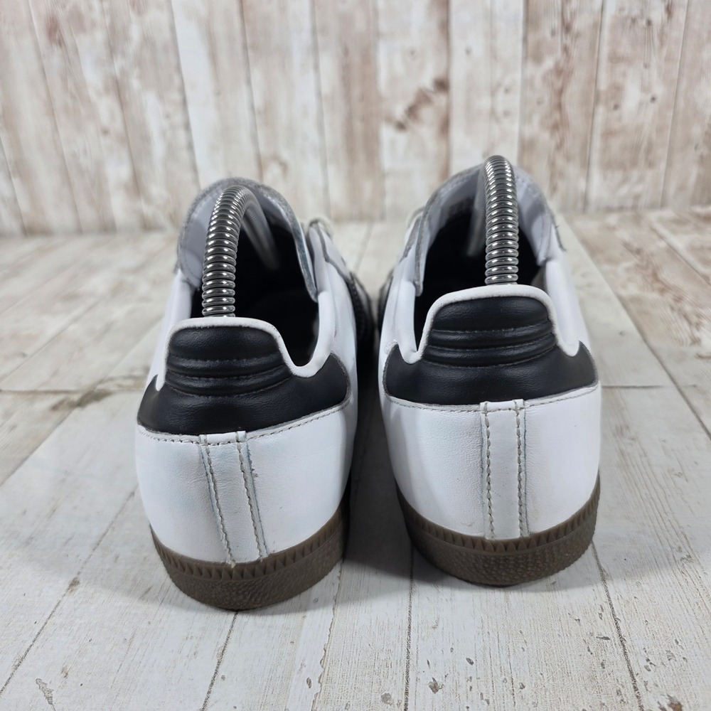 Adidas Samba OG White Black Gum Sole Leather Sneakers IE3675 Womens 6 - Picture 3 of 8